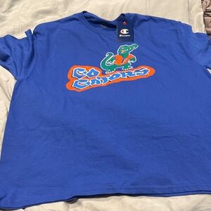 Champion Mens Royal Blue Gator Graphic Tee
